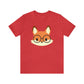 A Fox With Glasses Unisex Jersey Short Sleeve Tee