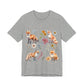 Flower Foxes Unisex Jersey Short Sleeve Tee