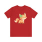 Lucky as a Fox Unisex Jersey Short Sleeve Tee