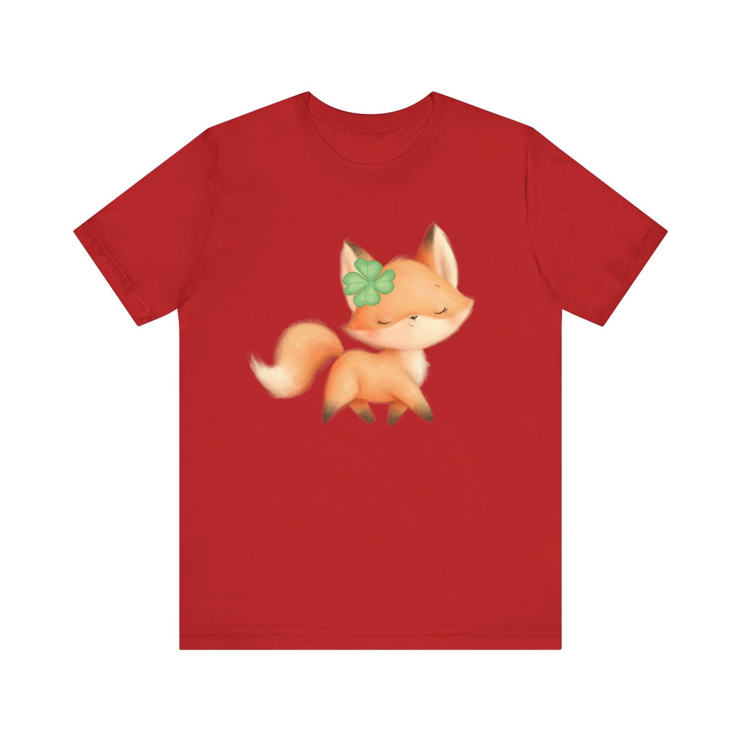 Lucky as a Fox Unisex Jersey Short Sleeve Tee