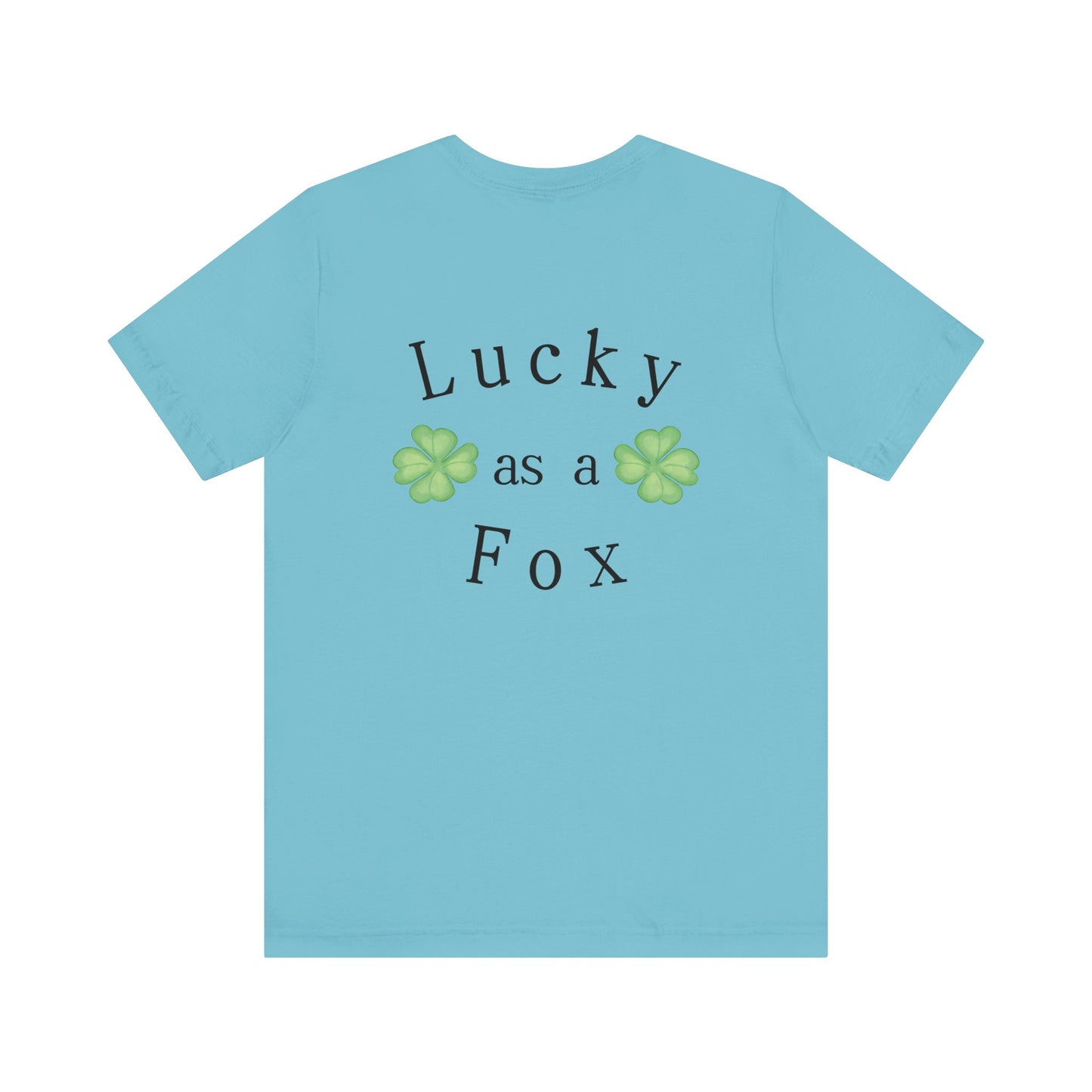 Lucky as a Fox Unisex Jersey Short Sleeve Tee