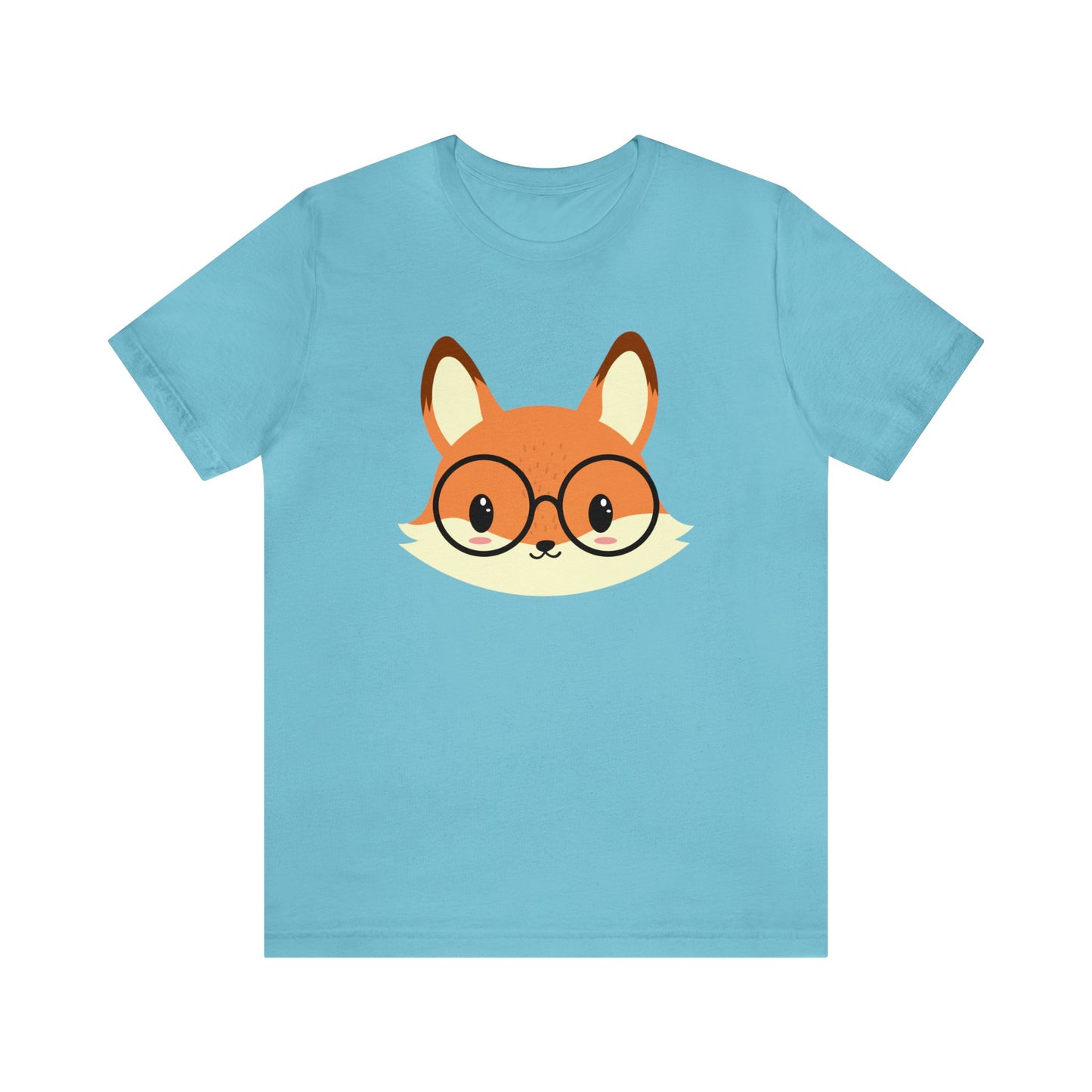 A Fox With Glasses Unisex Jersey Short Sleeve Tee