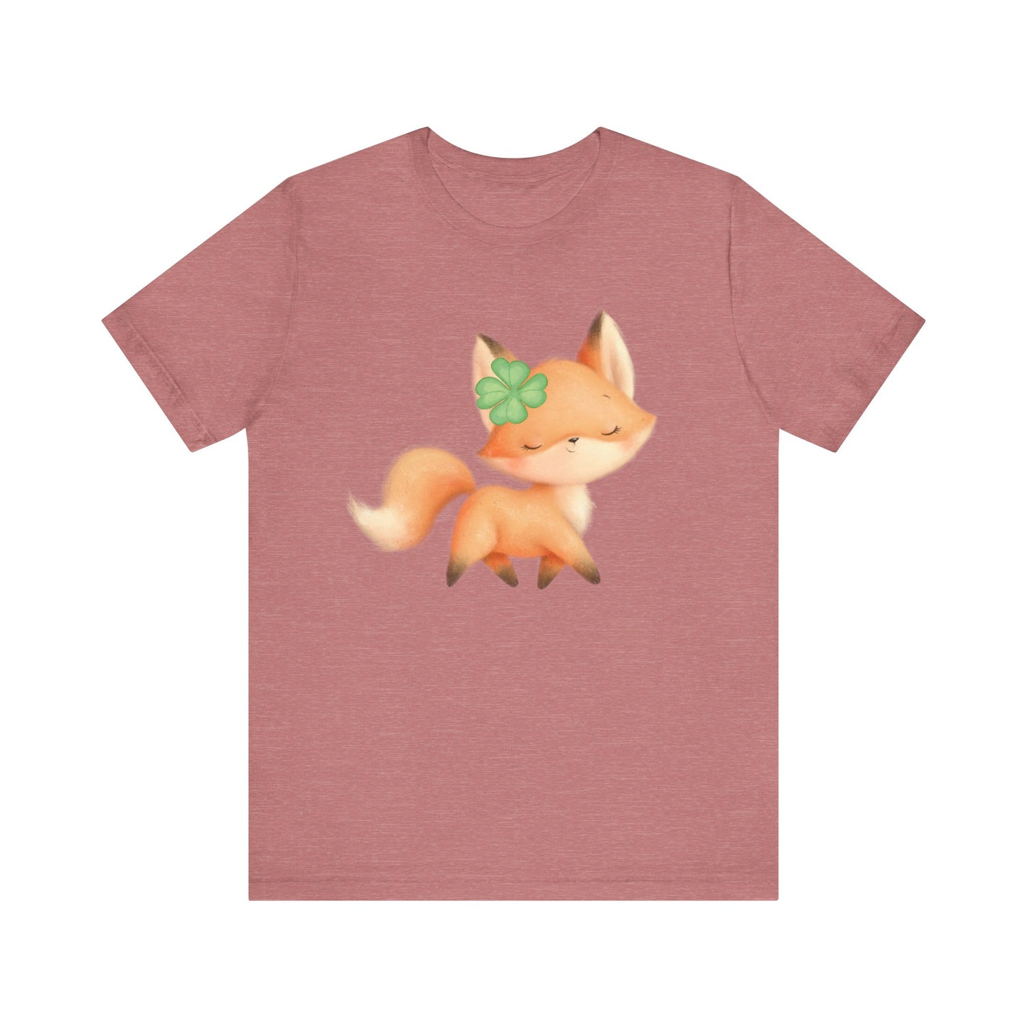 Lucky as a Fox Unisex Jersey Short Sleeve Tee