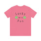 Lucky as a Fox Unisex Jersey Short Sleeve Tee