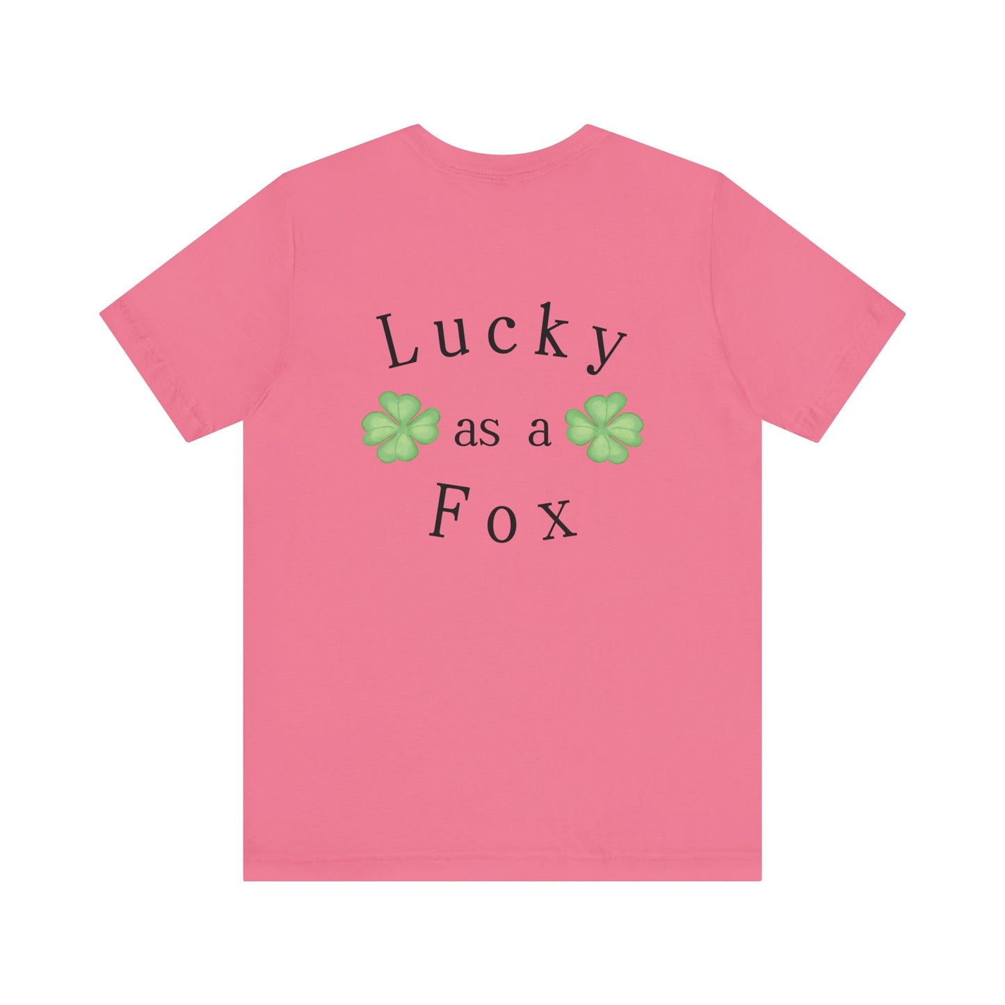 Lucky as a Fox Unisex Jersey Short Sleeve Tee