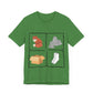 Fox, Rocks, Box, Socks Unisex Jersey Short Sleeve Tee