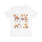 Flower Foxes Unisex Jersey Short Sleeve Tee