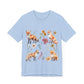 Flower Foxes Unisex Jersey Short Sleeve Tee