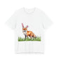 Easter Fox Unisex Jersey Short Sleeve Tee