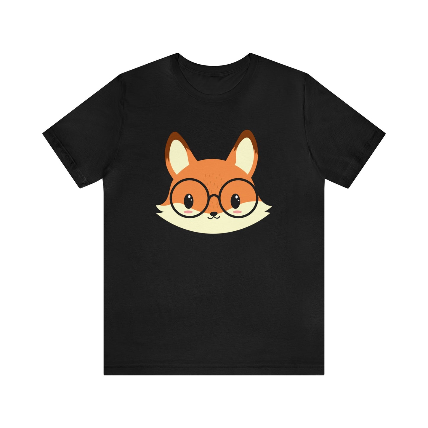 A Fox With Glasses Unisex Jersey Short Sleeve Tee