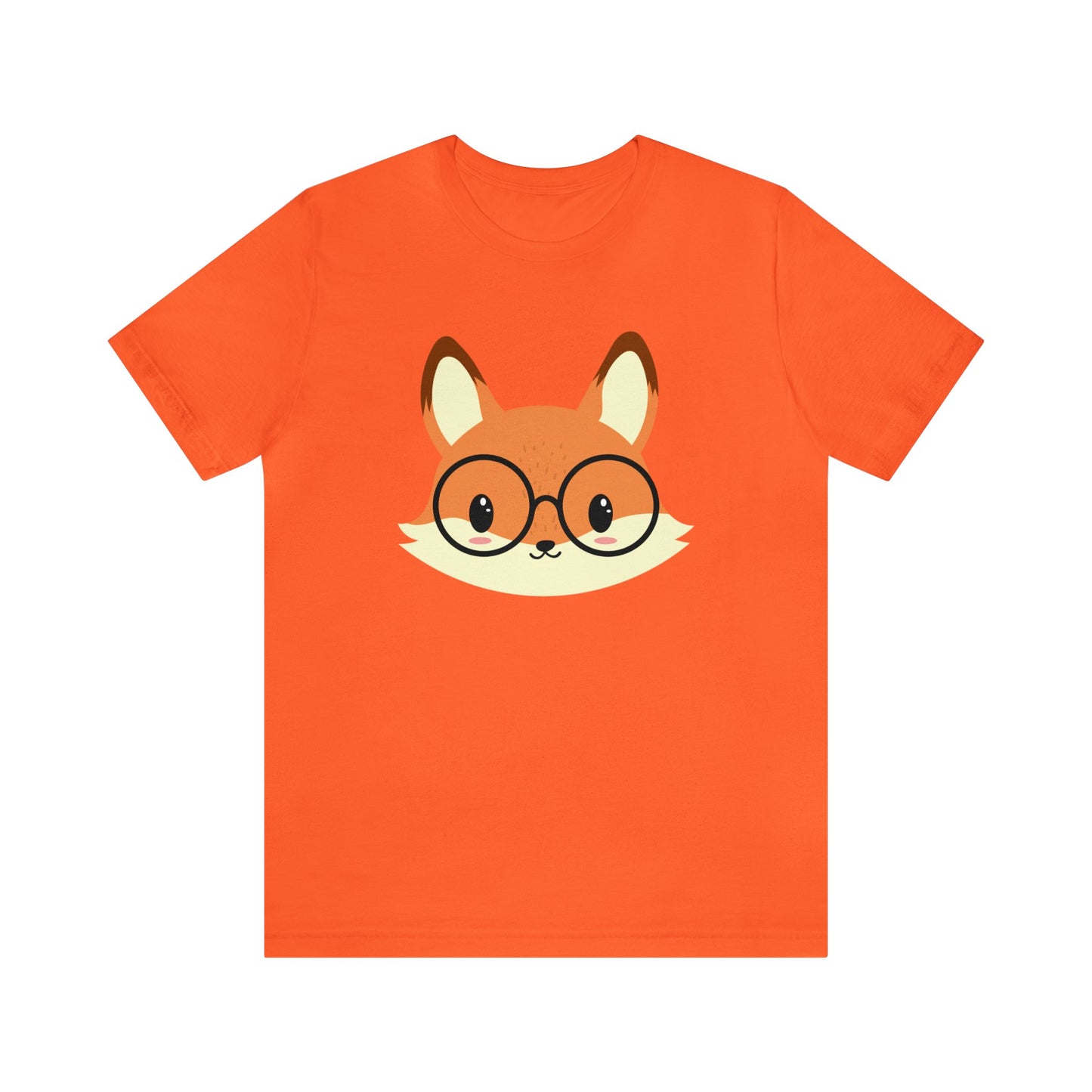 A Fox With Glasses Unisex Jersey Short Sleeve Tee