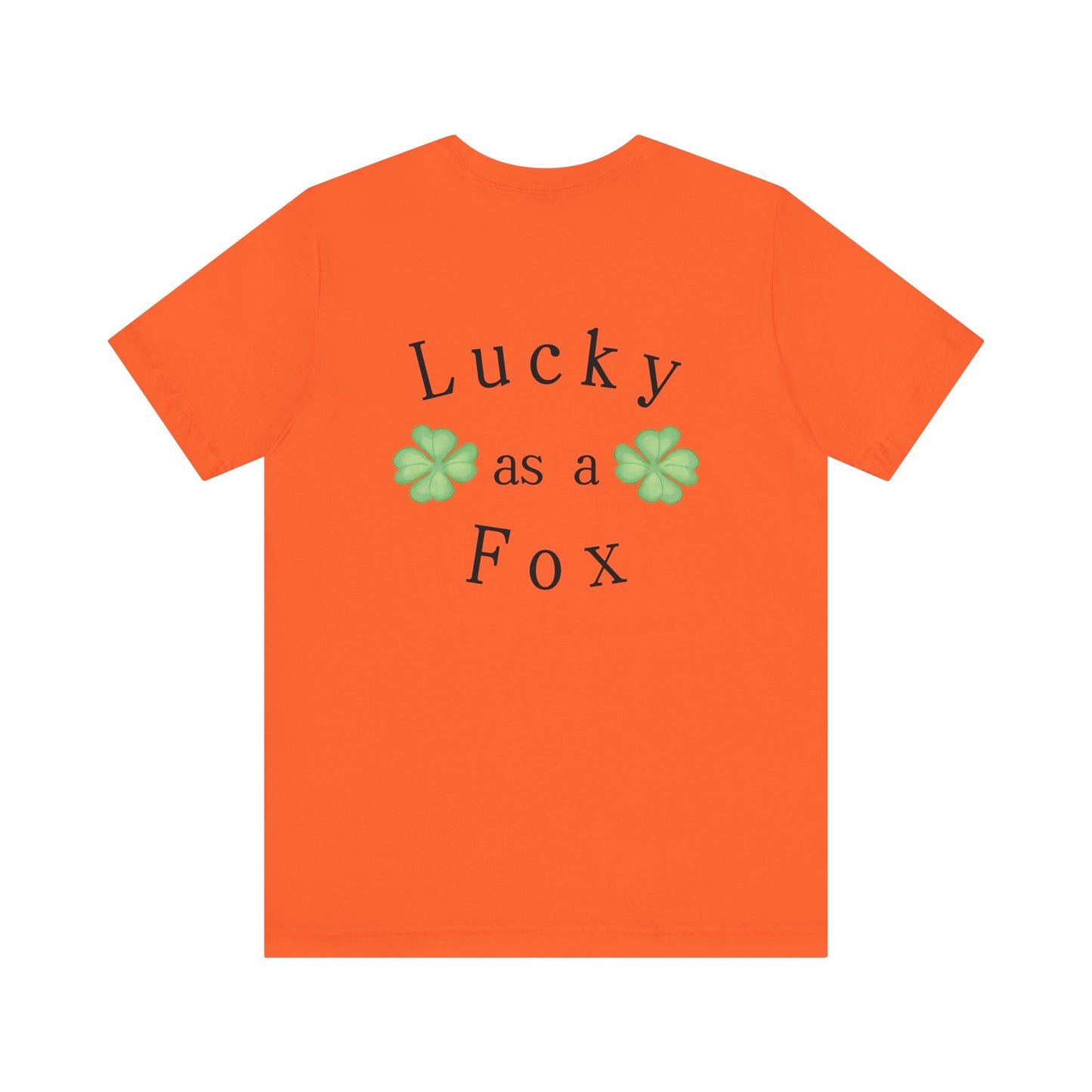 Lucky as a Fox Unisex Jersey Short Sleeve Tee