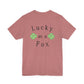 Lucky as a Fox Unisex Jersey Short Sleeve Tee