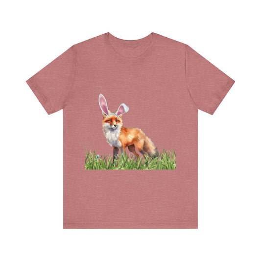 Easter Fox Unisex Jersey Short Sleeve Tee