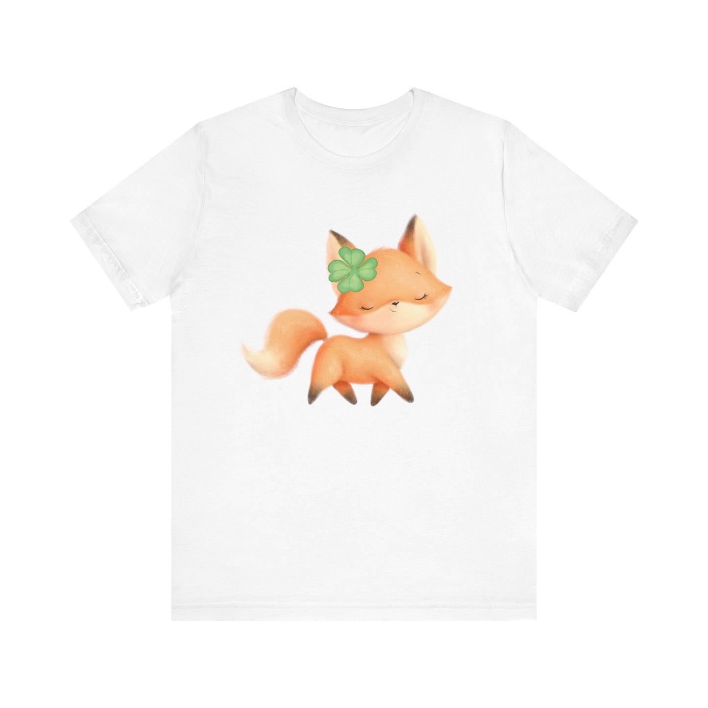 Lucky as a Fox Unisex Jersey Short Sleeve Tee