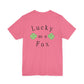 Lucky as a Fox Unisex Jersey Short Sleeve Tee