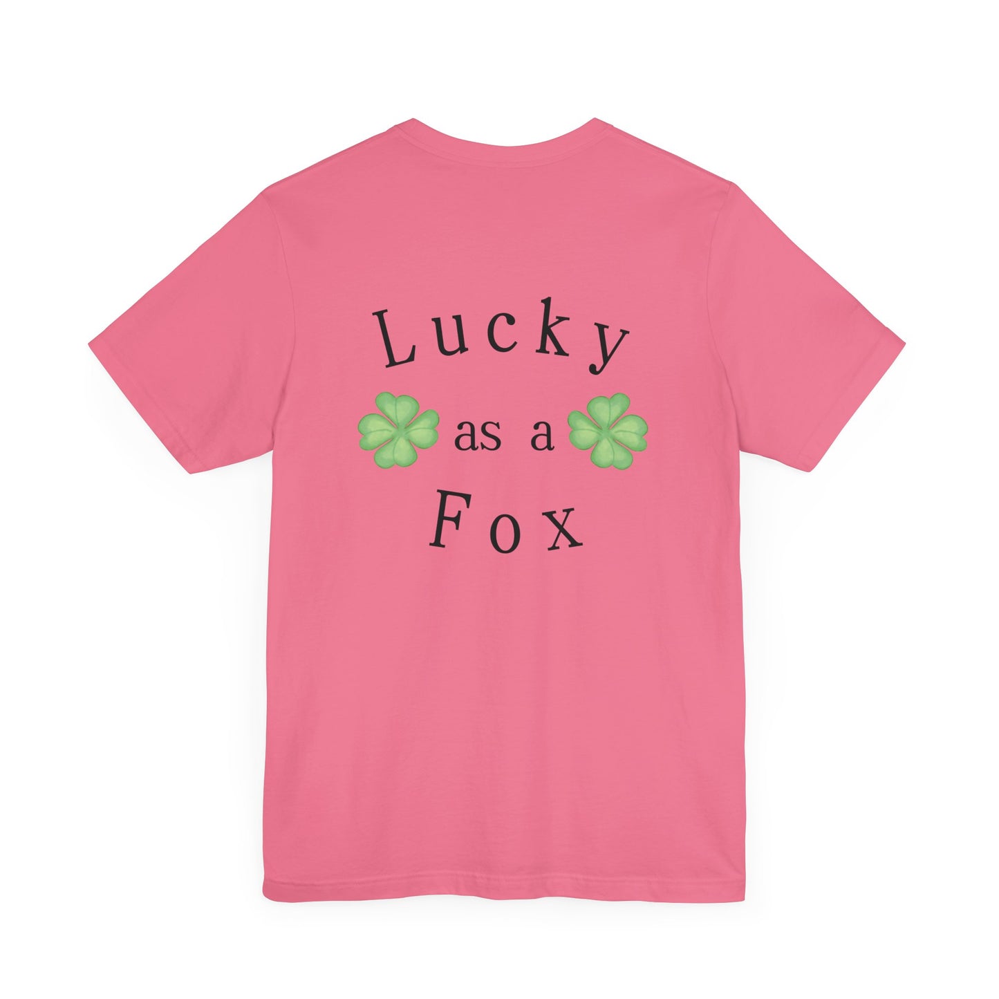 Lucky as a Fox Unisex Jersey Short Sleeve Tee