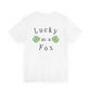 Lucky as a Fox Unisex Jersey Short Sleeve Tee