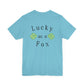 Lucky as a Fox Unisex Jersey Short Sleeve Tee