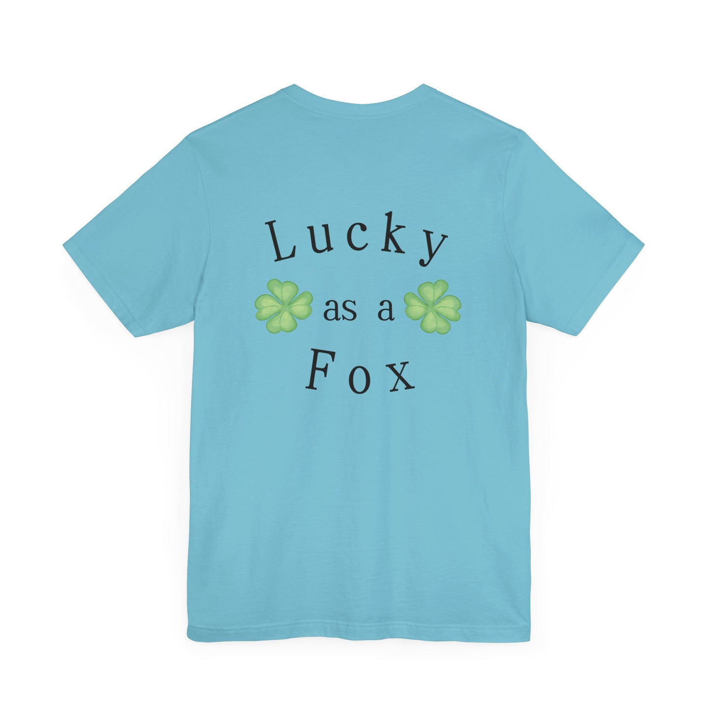 Lucky as a Fox Unisex Jersey Short Sleeve Tee