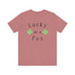 Lucky as a Fox Unisex Jersey Short Sleeve Tee