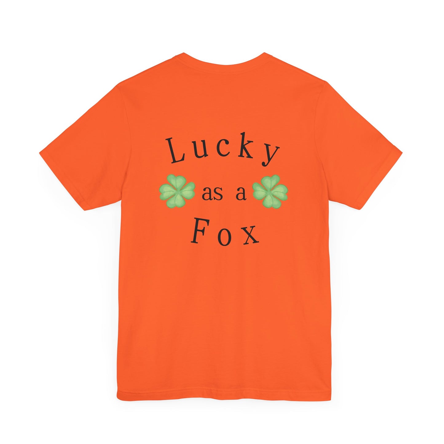 Lucky as a Fox Unisex Jersey Short Sleeve Tee