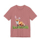 Easter Fox Unisex Jersey Short Sleeve Tee