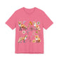 Flower Foxes Unisex Jersey Short Sleeve Tee