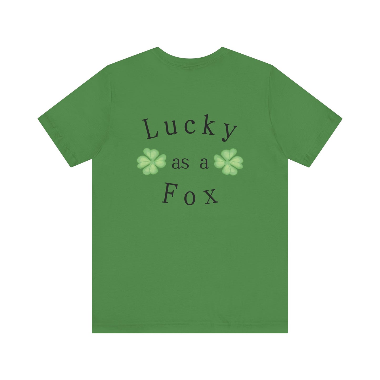 Lucky as a Fox Unisex Jersey Short Sleeve Tee