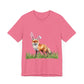 Easter Fox Unisex Jersey Short Sleeve Tee