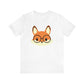 A Fox With Glasses Unisex Jersey Short Sleeve Tee