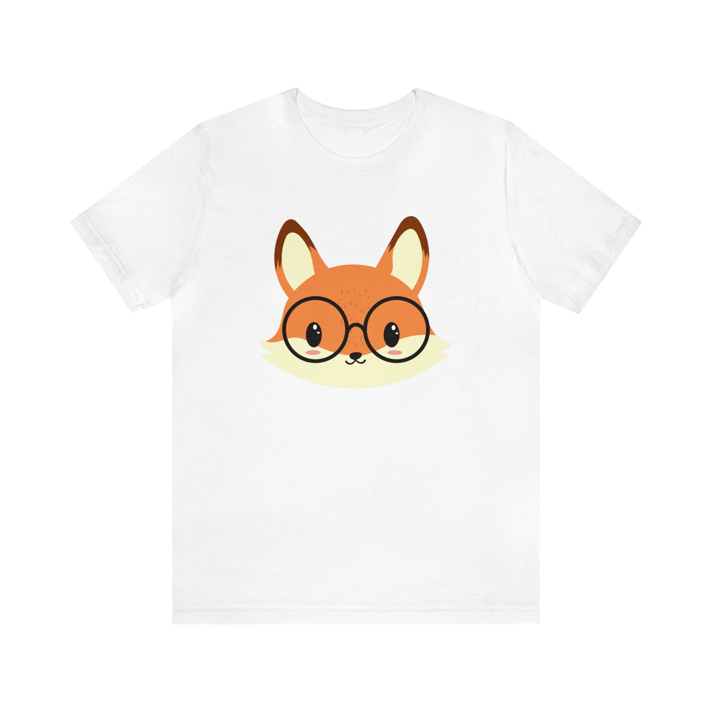 A Fox With Glasses Unisex Jersey Short Sleeve Tee