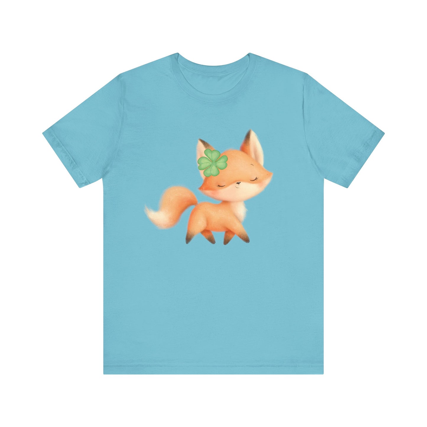 Lucky as a Fox Unisex Jersey Short Sleeve Tee